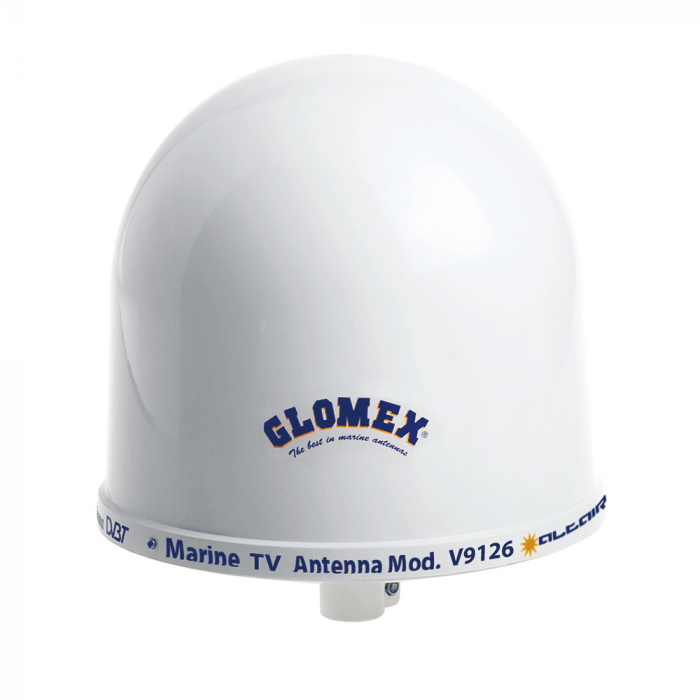 Glomex Marine Antennas Glomex 10 Dome TV Antenna w/Auto Gain Control & Mount - $210.00 at Everest
