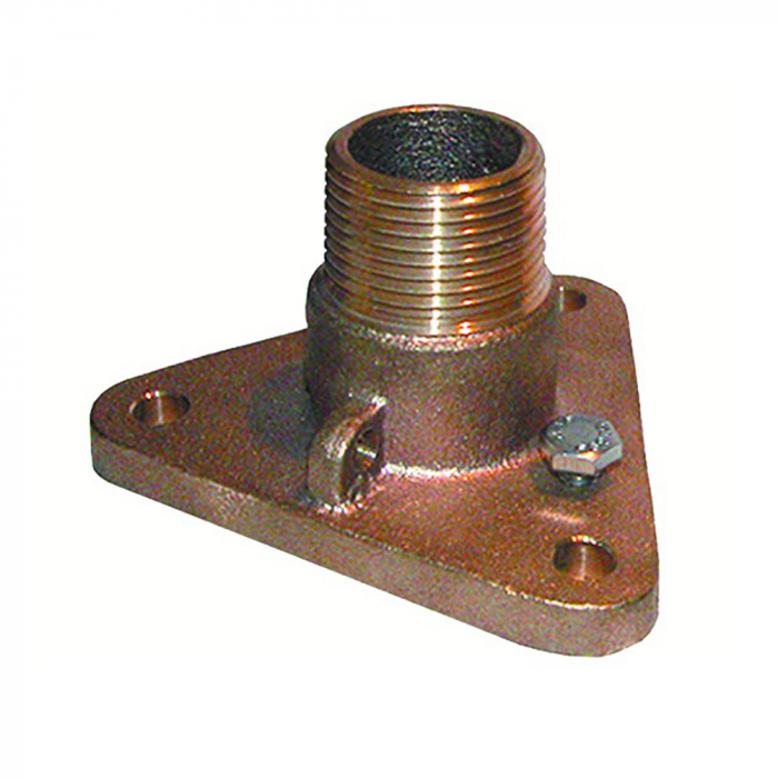 GROCO 3/4 Bronze NPS to NPT Flange Adapter
