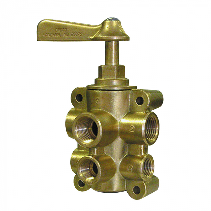 Groco GROCO 6-Port NPT Bronze Fuel Valve 1/2 Main - 3/8 Return - $250.00 at Everest