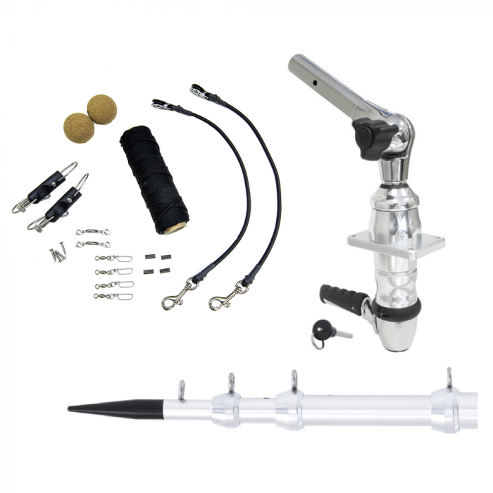 Tigress Tigress XD Top Mount System - 15' - Silver Outriggers Elite Rigging Kit - $2526.99 at Everest