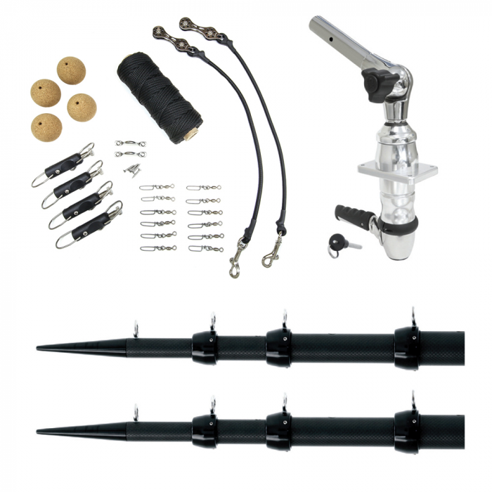 Tigress Tigress XD Top Mount System - 18' Carbon Fiber Black/Black Ultimate Rigging Kit - $3494.99 at Everest