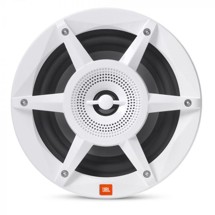 JBL 6.5 Coaxial Marine RGB Speakers - White STADIUM Series