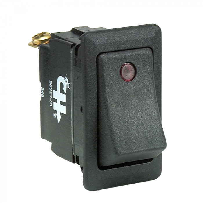 Cole Hersee Cole Hersee Sealed Rocker Switch w/Small Round Pilot Lights SPST On-Off 3 Screw - $14.99 at Everest