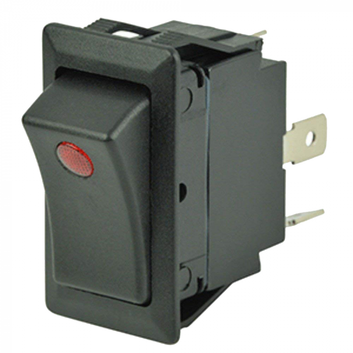 Cole Hersee Cole Hersee Sealed Rocker Switch w/Small Round Pilot Lights SPST On-Off 3 Blade - $16.99 at Everest