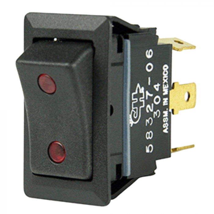 Cole Hersee Cole Hersee Sealed Rocker Switch w/Small Round Pilot Lights SPDT On-Off-On 4 Blade - $24.99 at Everest