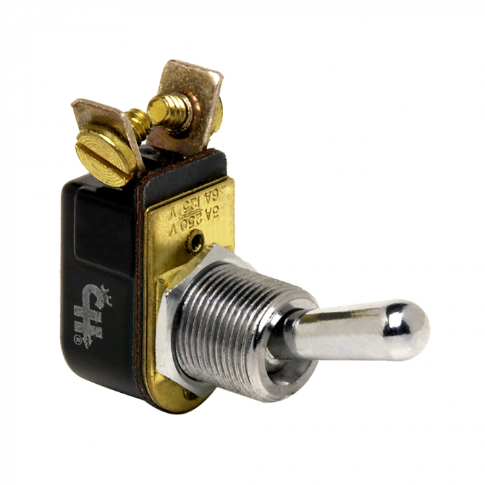 Cole Hersee Cole Hersee Light Duty Toggle Switch SPST Off-On 2 Screw - Nickel Plated Brass - $10.99 at Everest