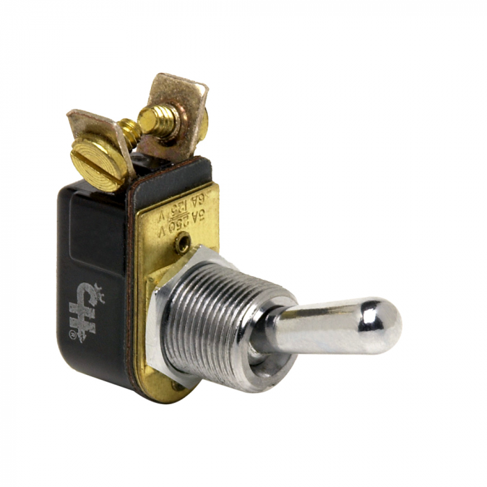 Cole Hersee Cole Hersee Light Duty Toggle Switch SPST Off-On 2 Screw - Chrome Plated Brass - $11.99 at Everest