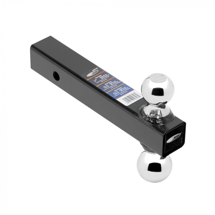 Draw-Tite Draw-Tite Dual Ball Mount 2 Square Solid Shank 8 Length w/Chrome 1-1-7/8 & 2 Balls - Black - $81.72 at Everest