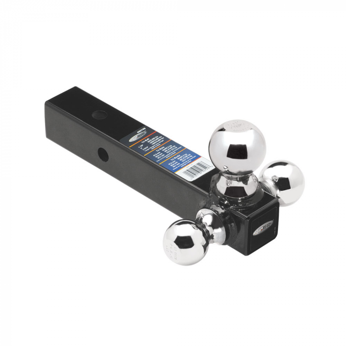 Draw-Tite Draw-Tite Tri-Ball Mount 2 Square Solid Shank w/Chrome 1-7/8, 2 & 2-5/16 Balls - Black - $154.36 at Everest