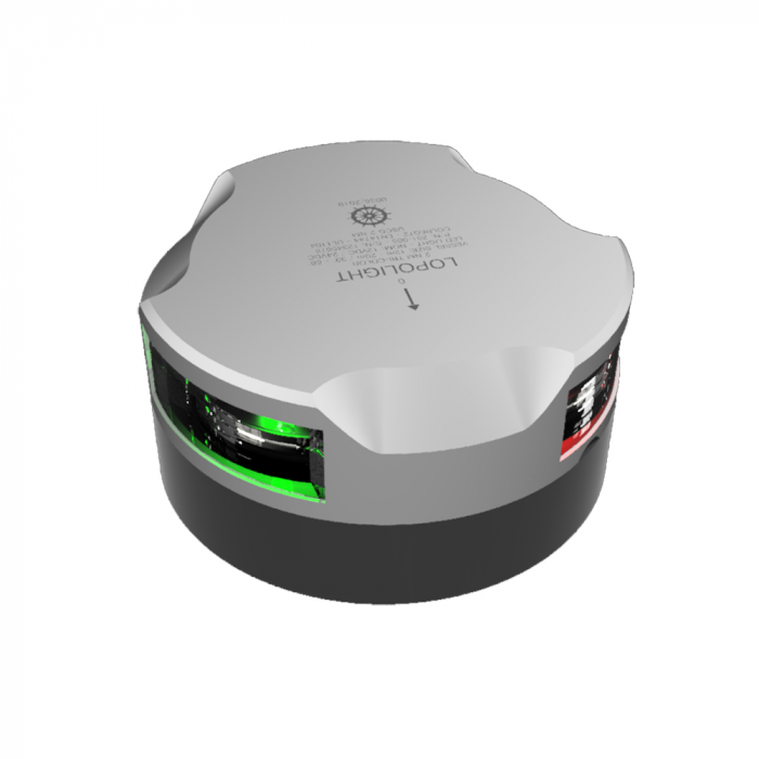 Lopolight Lopolight Tri-Color Navigation Light - 2nm/112.5Adeg + 112.5Adeg - Silver Housing - Single - Horizontal Mount - $563.16 at Everest