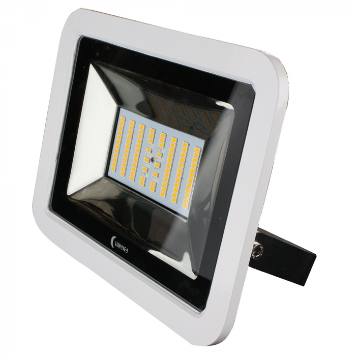 Lunasea Lighting Lunasea 35W Slimline LED Floodlight, 12/24V, Cool White, 4800 Lumens, 3' Cord - White Housing - $255.99 at Everest