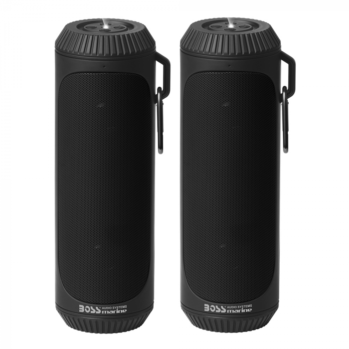 Boss Audio Boss Audio Bolt Marine BluetoothA(R) Portable Speaker System w/Flashlight - Pair - Black - $59.99 at Everest