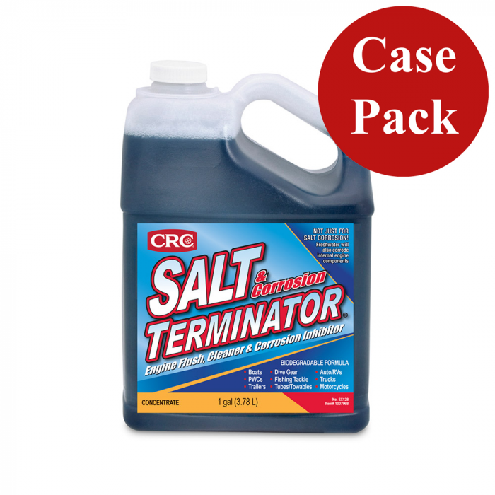 CRC SX128 Salt TerminatorA(R) Engine Flush, Cleaner & Corrosion Inhibitor - 1 Gallon *Case of 6