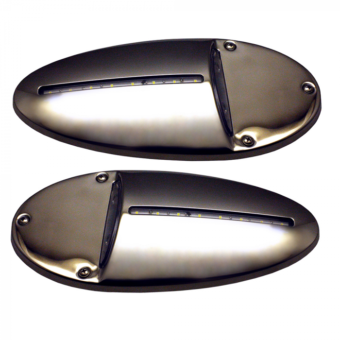 Innovative Lighting Innovative Lighting LED Docking Light- Mirrored Stainless Steel - Pair - $336.02 at Everest
