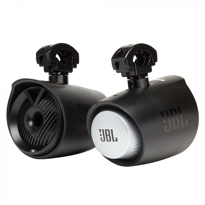 JBL 6.5 RGB MT6HLB Wake Tower X Speakers - 300W Pair - Black