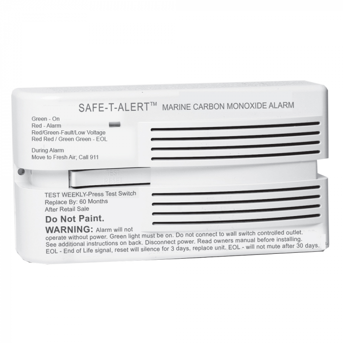 Safe-T-Alert Safe-T-Alert 65 Series Marine Carbon Monoxide Alarm 12V - Surface Mount - White - $99.95 at Everest