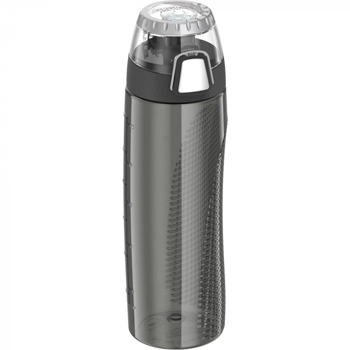 Thermos Hydration Bottle w/Rotating Intake Meter - BPA Free - 24oz - Smoke