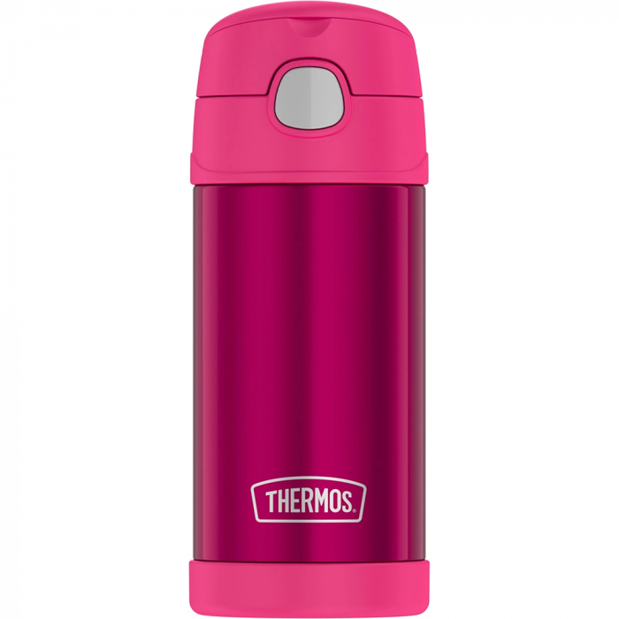 Thermos Thermos FUNtainerA(R) Stainless Steel Insulated Pink Water Bottle w/Straw - 12oz - $15.99 at Everest