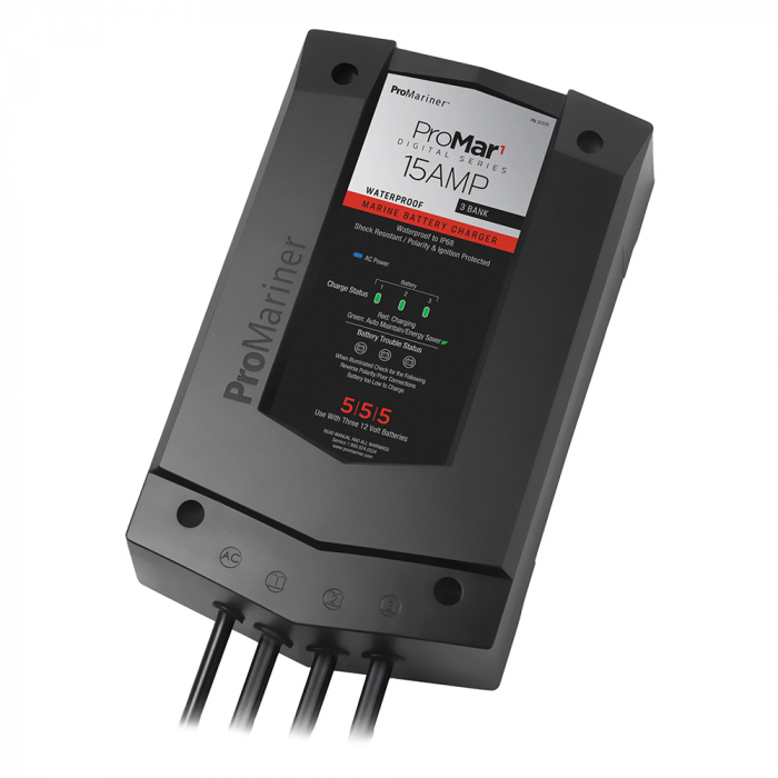 Pro Mariner ProMariner ProMar1 DS Digital - 15 Amp - 3 Bank Charger - $218.49 at Everest