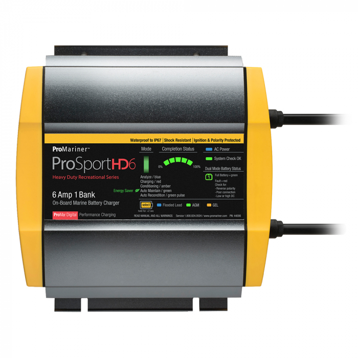 Pro Mariner ProMariner ProSportHD 6 Gen 4 - 6 Amp - 1 Bank Battery Charger - $137.99 at Everest