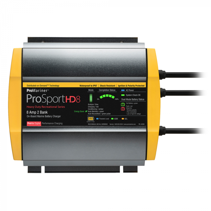 Pro Mariner ProMariner ProSportHD 8 Gen 4 - 8 Amp - 2 Bank Battery Charger - $172.49 at Everest