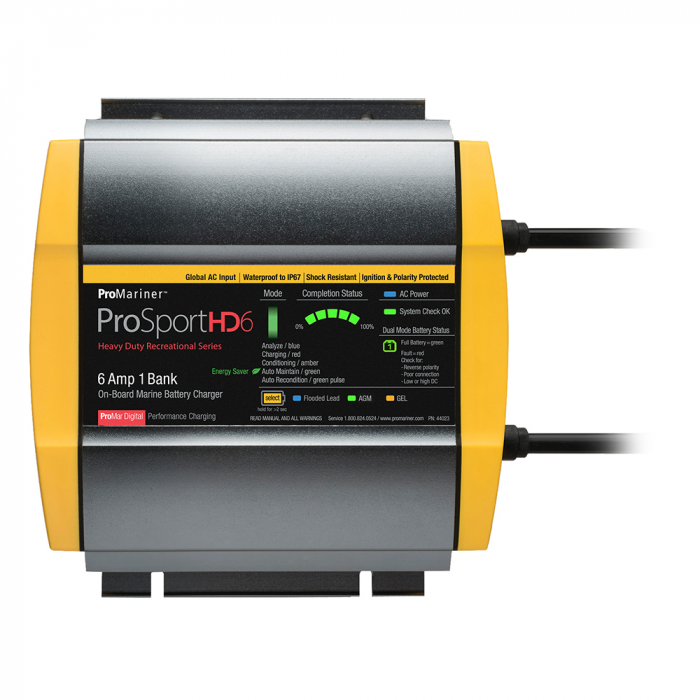 Pro Mariner ProMariner ProSportHD 6 Global Gen 4 - 6 Amp - 1 Bank Battery Charger - $221.94 at Everest
