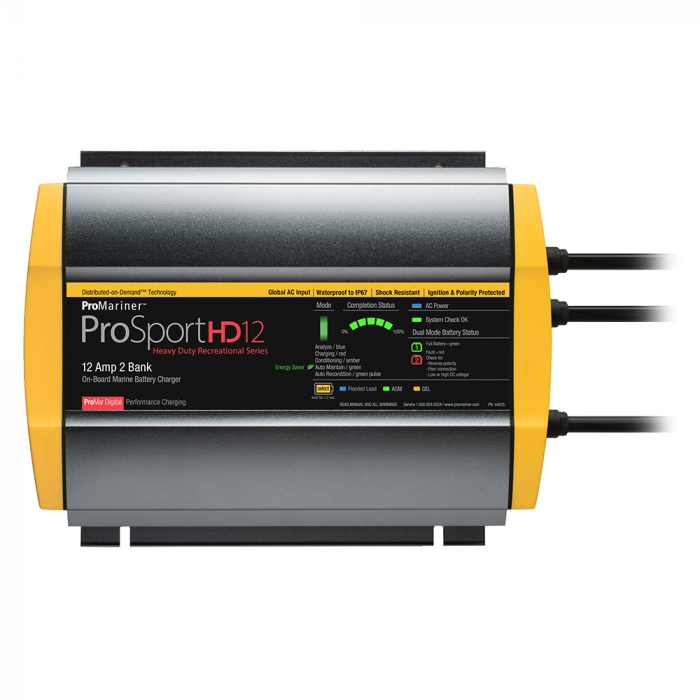 Pro Mariner ProMariner ProSportHD 12 Global Gen 4 - 12 Amp - 2 Bank Battery Charger - $285.19 at Everest