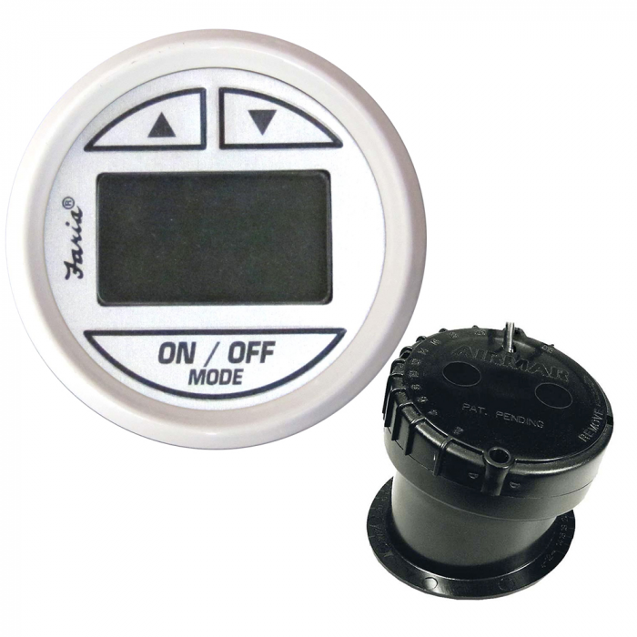 Faria Beede Instruments Faria Dress White 2 Depth Sounder w/In-Hull Transducer - $269.99 at Everest