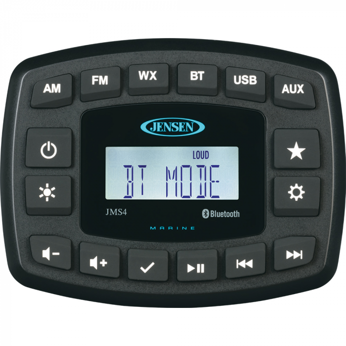Jensen JENSEN 4 JMS4RTL Waterproof Bluetooth AM/FM/WB/USB Stereo - Black - $297.99 at Everest