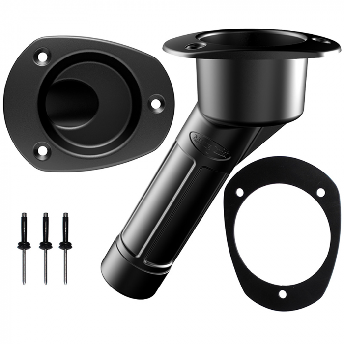 Mate Series Mate Series Plastic Rod & Cup Holder 30Adeg Closed w/Oval Top f/Kayaks - Black - $21.95 at Everest