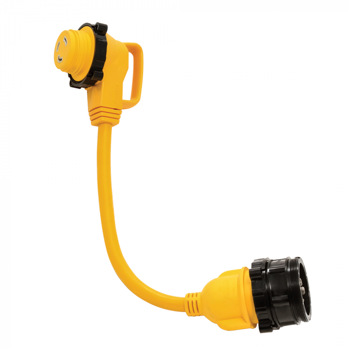 Camco Camco 30 Amp Power Grip Marine 18 Dogbone - M-Lock/90F-Locking Adapter - $66.99 at Everest