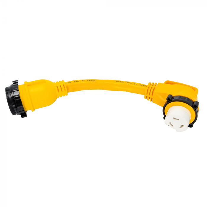 Camco Camco 50 Amp Power Grip Marine 18 Dogbone - M-Lock/90F-Locking Adapter - $124.49 at Everest