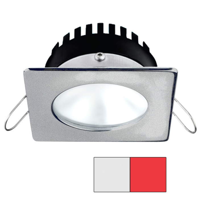 I2Systems Inc i2Systems Apeiron PRO A506 - 6W Spring Mount Light - Square/Round - Cool White & Red - Brushed Nickel Finish - $175.50 at Everest