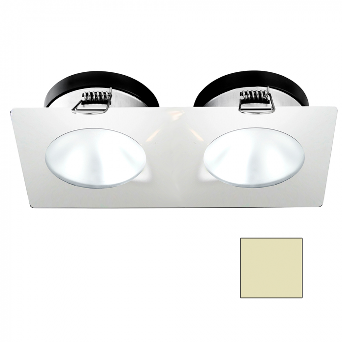 I2Systems Inc i2Systems Apeiron A1110Z - 4.5W Spring Mount Light - Double Round - Warm White - White Finish - $120.00 at Everest