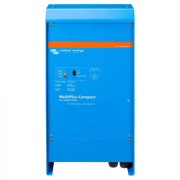 Victron MultiPlus Inverter/Charger 12VDC - 2000VA - 80AMP Battery Charger - 50AMP Transfer Switch