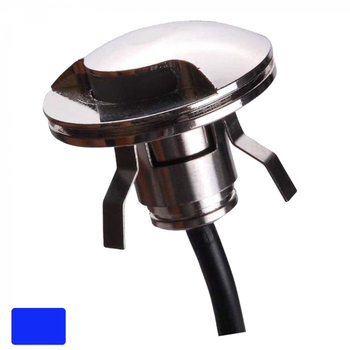 Lunasea Lighting Lunasea 316 Polished Stainless Steel LED Waterproof Courtesy Light - Blue - 12VDC Only - $29.99 at Everest