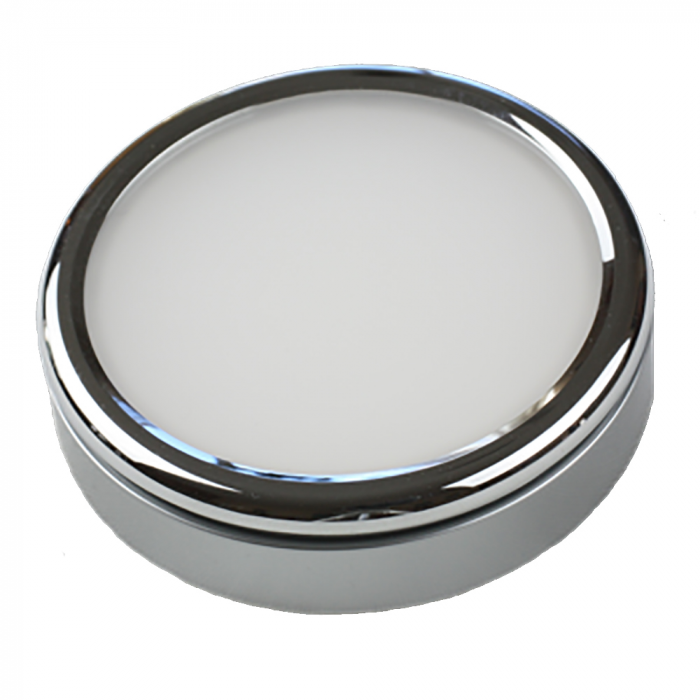 Lunasea Lighting Lunasea Polished Puck Surface Mount Light - Warm White - 12/24VDC - $75.99 at Everest