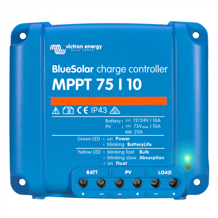 Victron Energy Victron BlueSolar MPPT Charge Controller - 75V - 10AMP - $94.00 at Everest