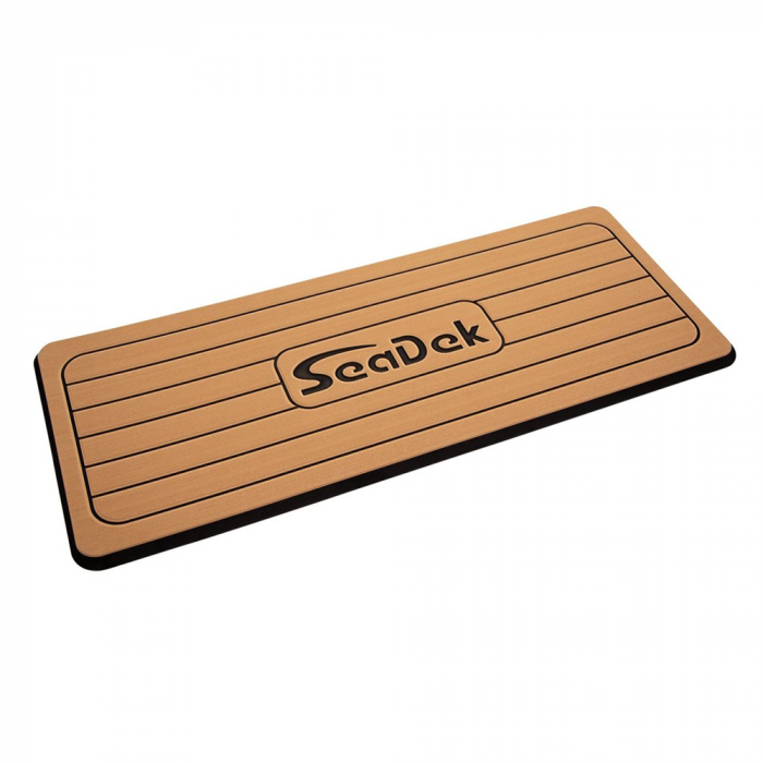 Seadek SeaDek Faux Teak Helm Station Pad - 16 x 39 20mm - Large - Faux Teak w/Black Laser SD Logo - $165.99 at Everest