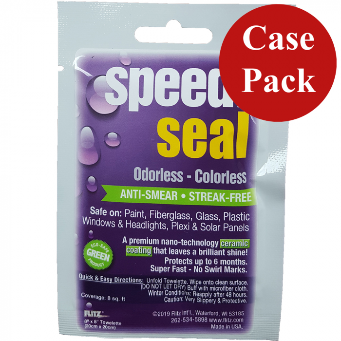 Flitz Flitz Speedi Seal 8 x 8 Towelette Packet *Case of 24* - $119.99 at Everest