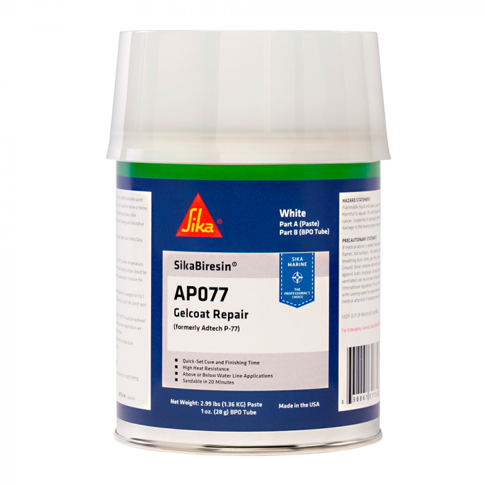 Sika SikaBiresinA(R) AP077 + BPO Cream Hardener - White - Quart