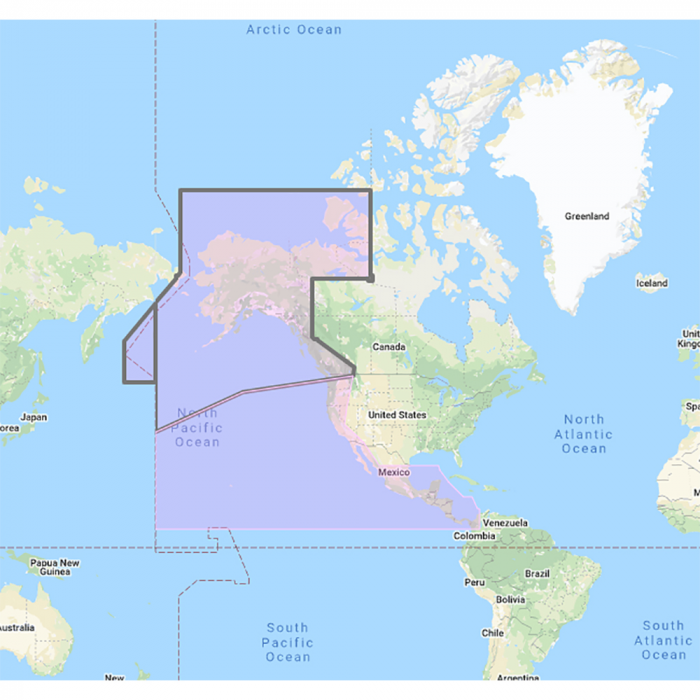 Furuno Furuno US & Canada Pacific Coast, Hawaii, Alaska, Mexico to Panama - C-MAP Mega Wide Chart - $500.00 at Everest