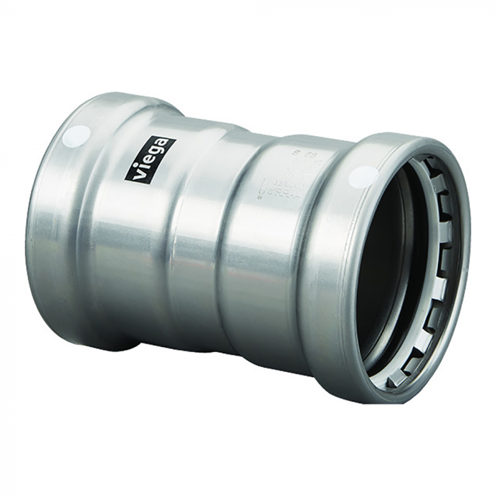 Viega Viega MegaPress 3 Carbon Steel Coupling w/Stop w/FMK Double Press Connection - Smart Connect Technology - $191.79 at Everest