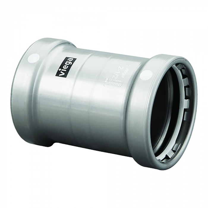 Viega Viega MegaPress 3 Carbon Steel Coupling w/o Stop w/FMK - Double Press Connection - Smart Connect Technology - $211.01 at Everest