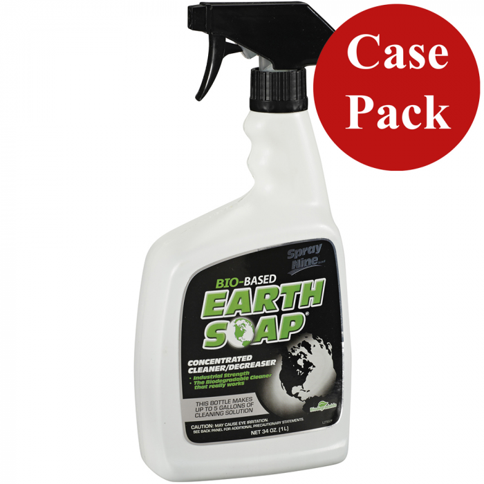 Spray Nine Spray Nine Bio Based Earth SoapA(R) Cleaner/Degreaser Concentrated - 32oz *6-Pack - $62.99 at Everest