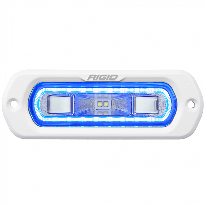 Rigid Industries RIGID Industries SR-L Series Marine Spreader Light - White Flush Mount - White Light w/Blue Halo - $171.19 at Everest