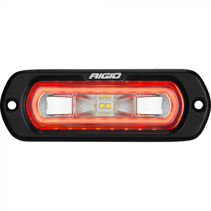 Rigid Industries RIGID Industries SR-L Series Marine Spreader Light - Black Flush Mount - White Light w/Red Halo - $149.99 at Everest