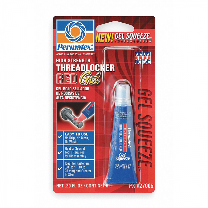 Permatex Permatex High Strength Threadlocker RED Gel Squeeze - $9.99 at Everest