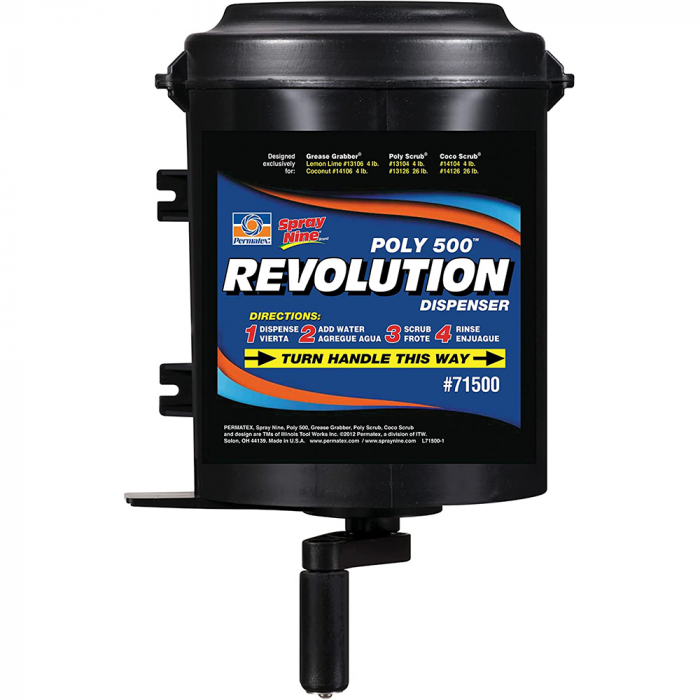 Permatex Spray Nine Poly 500A(R) Hand Cleaner Revolution Dispenser f/Grease Grabber