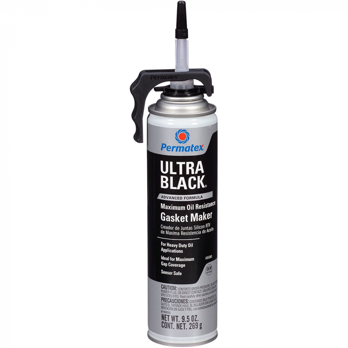 Permatex Ultra BlackA(R) Maximum Oil Resistance RTV Silicone Gasket Maker - 9.5oz